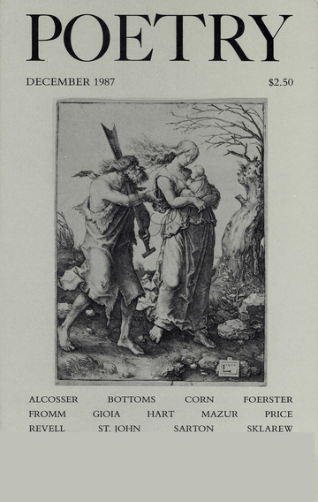 December 1987 Poetry Magazine cover