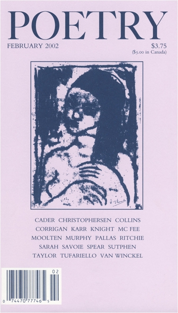 February 2002 Poetry Magazine cover