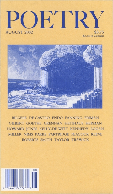August 2002 Poetry Magazine cover