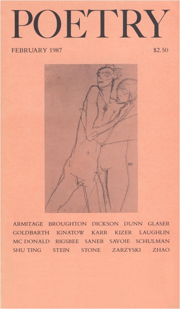 February 1987 Poetry Magazine cover
