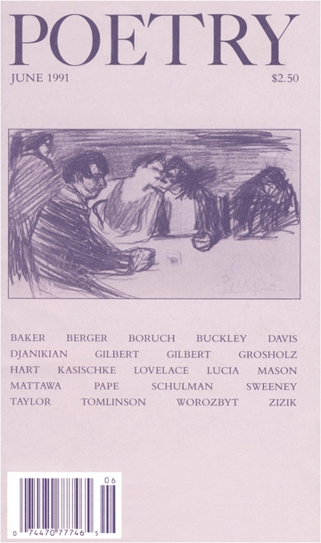 June 1991 Poetry Magazine cover