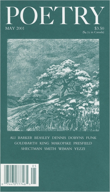 May 2001 Poetry Magazine cover
