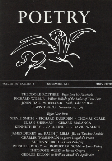 November 1964 Poetry Magazine cover