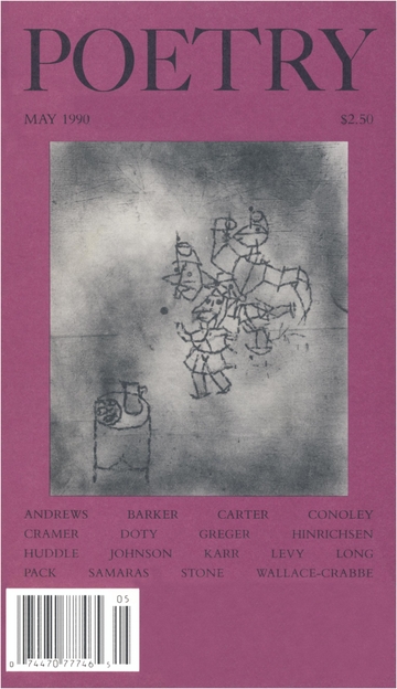 May 1990 Poetry Magazine cover