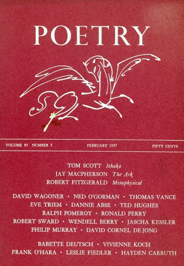 February 1957 Poetry Magazine cover