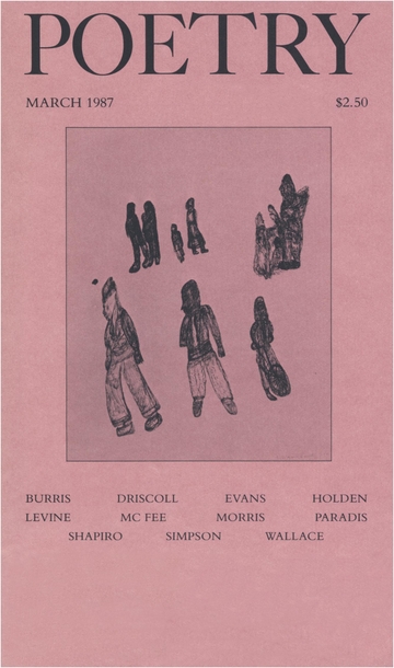 March 1987 Poetry Magazine cover