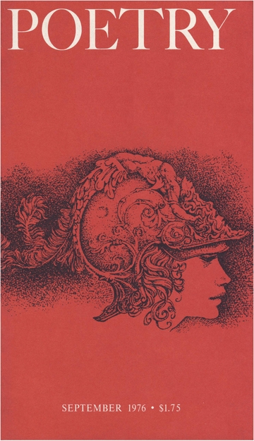 September 1976 Poetry Magazine cover