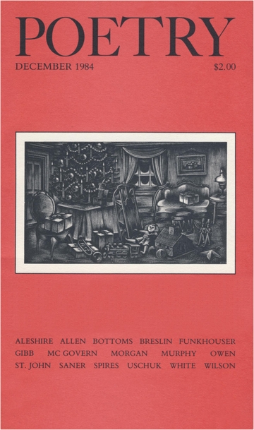 December 1984 Poetry Magazine cover