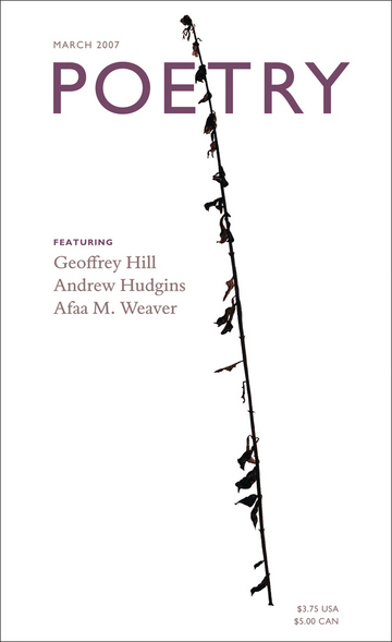 March 2007 Poetry Magazine cover