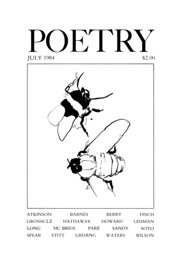 July 1984 Poetry Magazine cover