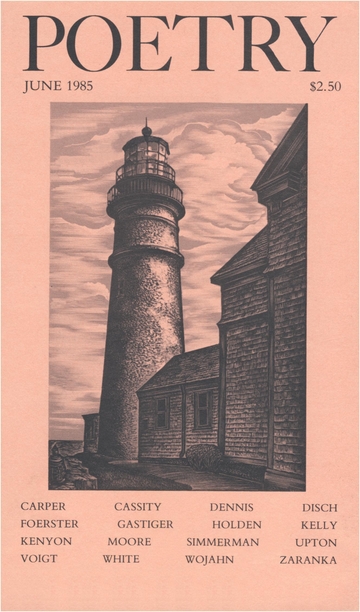 June 1985 Poetry Magazine cover
