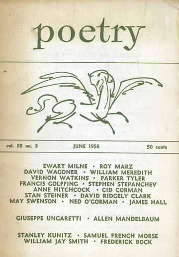 June 1956 Poetry Magazine cover