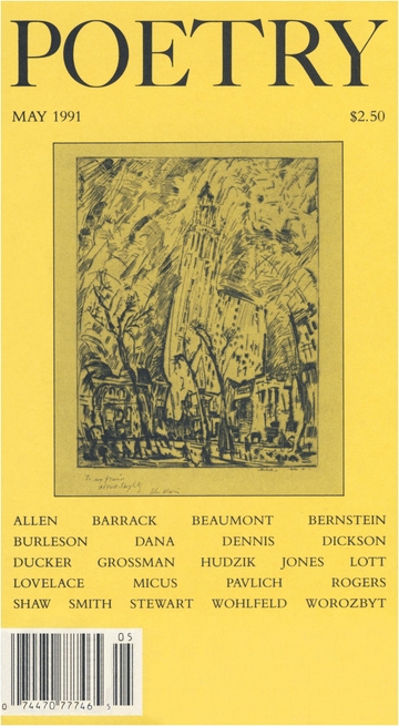 May 1991 Poetry Magazine cover
