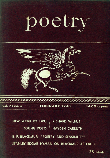 February 1948 Poetry Magazine cover