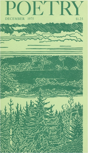December 1975 Poetry Magazine cover