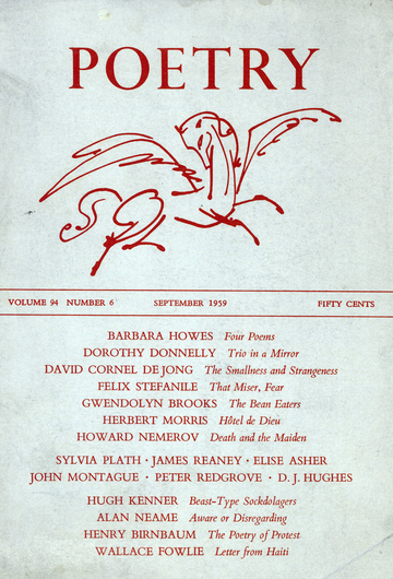 September 1959 Poetry Magazine cover