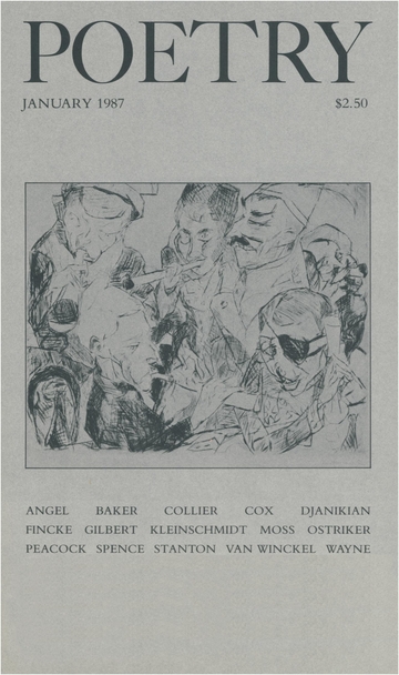 January 1987 Poetry Magazine cover