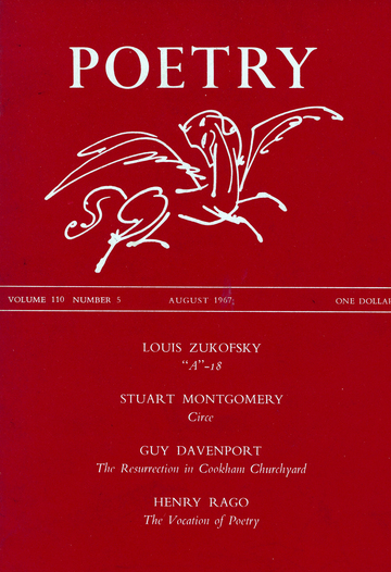 August 1967 Poetry Magazine cover