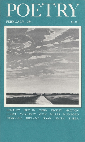 February 1984 Poetry Magazine cover