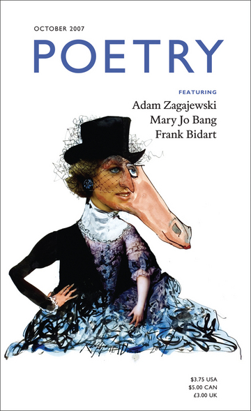October 2007 Poetry Magazine cover