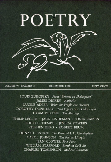 December 1960 Poetry Magazine cover