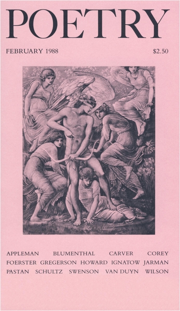 February 1988 Poetry Magazine cover