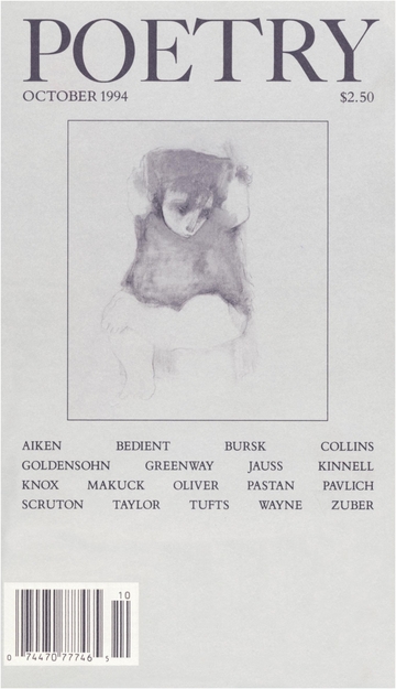 October 1994 Poetry Magazine cover