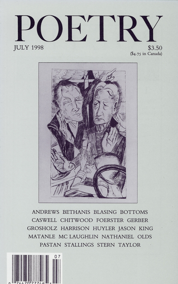 July 1998 Poetry Magazine cover
