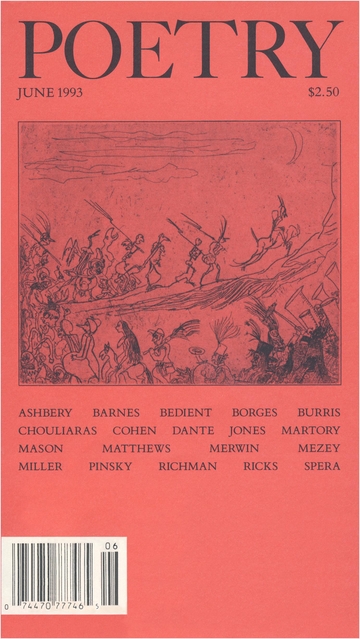 June 1993 Poetry Magazine cover