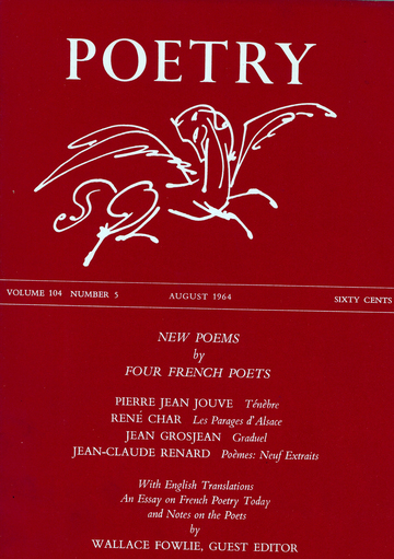 August 1964 Poetry Magazine cover