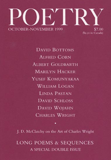 October 1999 | Poetry Magazine | Poetry Foundation