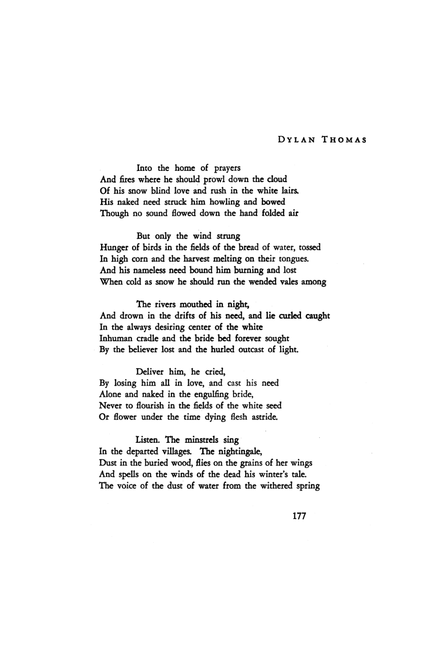 From the Archive: Dylan Thomas by The Editors | Poetry Foundation