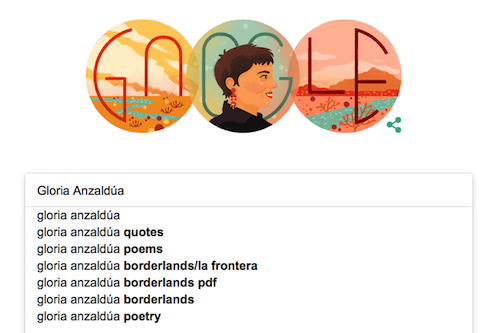 Google Features Gloria E Anzaldua By Harriet Poetry Foundation