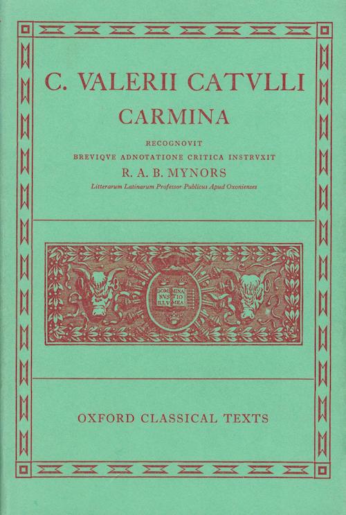 Catullus Oxford Classical Texts, cover