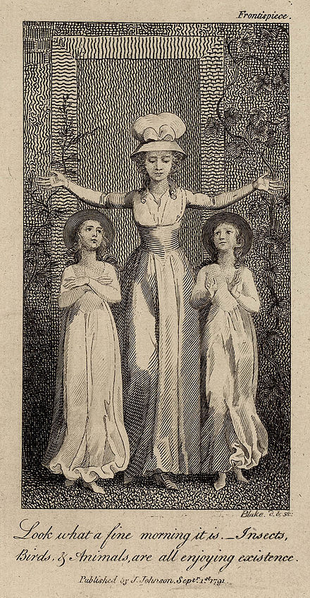 William Blake, frontispiece to MaryWollstonecraft's Original Stories from Real Life