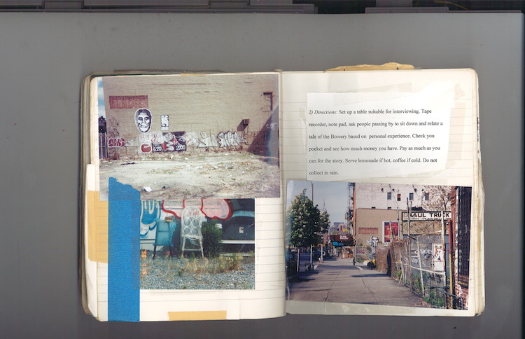 From top left, vacant lots on Bowery and on First street and Second Avenue.