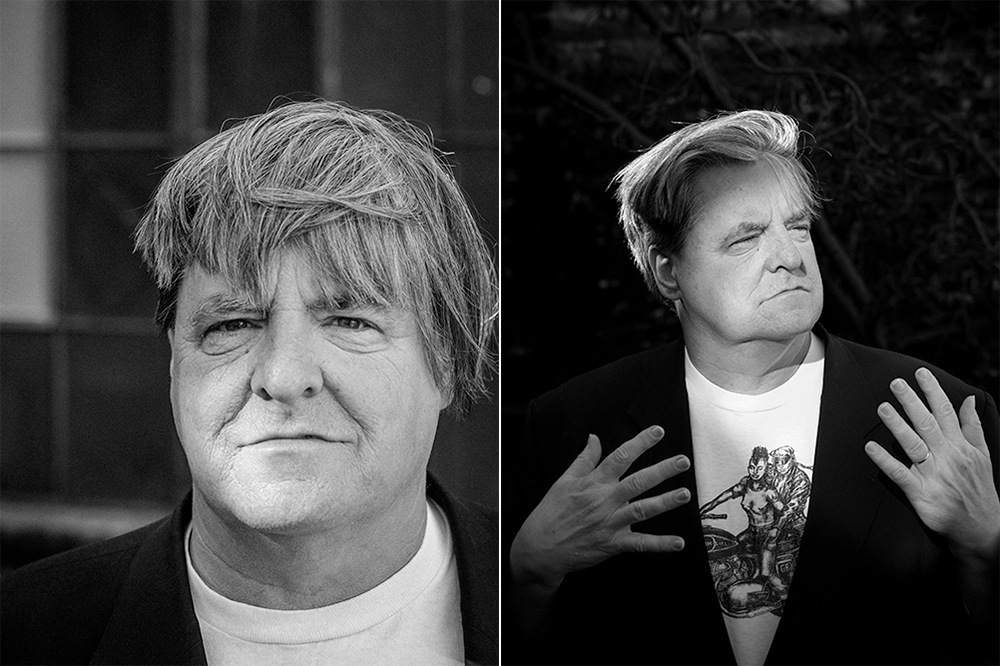 two portraits of Kevin Killian