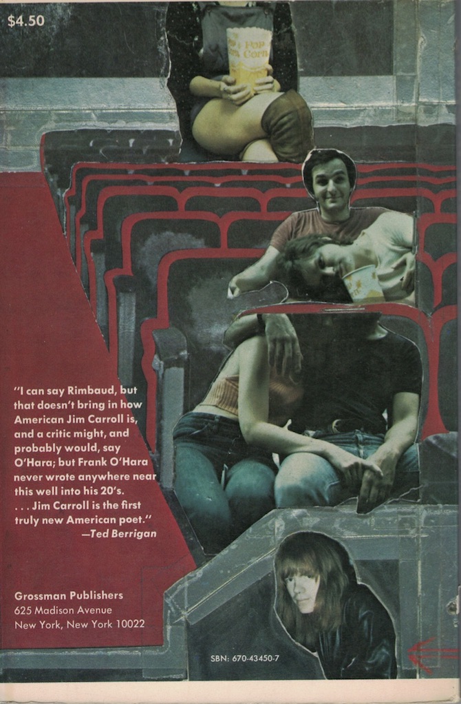 Jim Carroll, Living at the Movies, cover