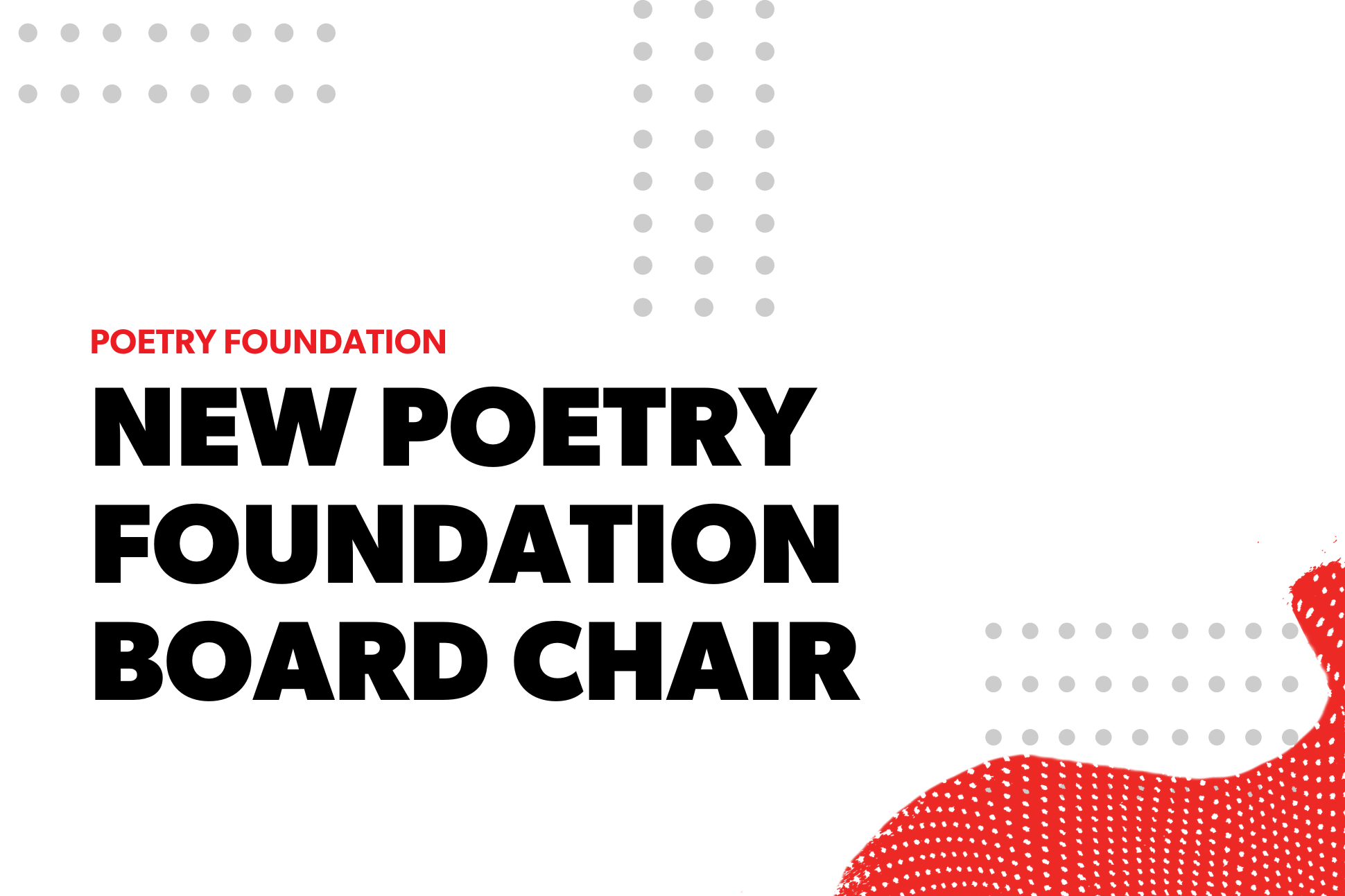 New Poetry Foundation Board Chair | Poetry Foundation